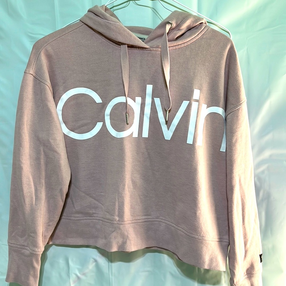 Calvin Klein Performance pink Crop sweatshirt size Small